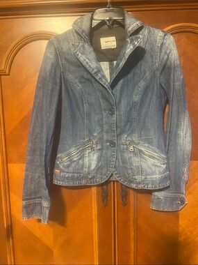 GAS Jean Denim Blazer - Distressed Blue (BIN 2-49)